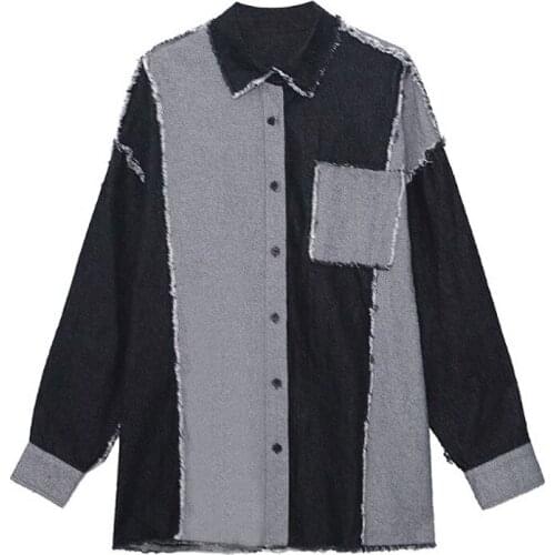 PMXLNKL Womens Denim Shirts
