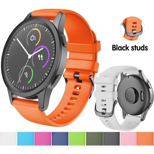 20/22MM Wrist Silicone Strap For Garmin Vivoactive 3 4 Smart Watchband Bracelet For GarminForerunner 245 645MUSIC Straps Correa