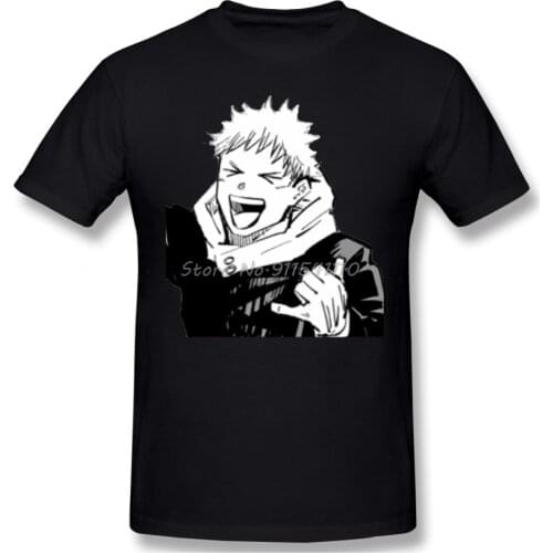 Cute Yuji Itadori Comfort Clothes Cool Design Jujutsu Kaisen YujiItadori Anime Men T-Shirt Men Cotton Tees Harajuku Streetwear