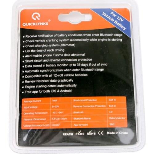 Real Time Car Battery Tester Monitor Diagnostic Tool BM2 12v Bluetooth 4.0 Digital Battery Analyzer For Android IOS Phones