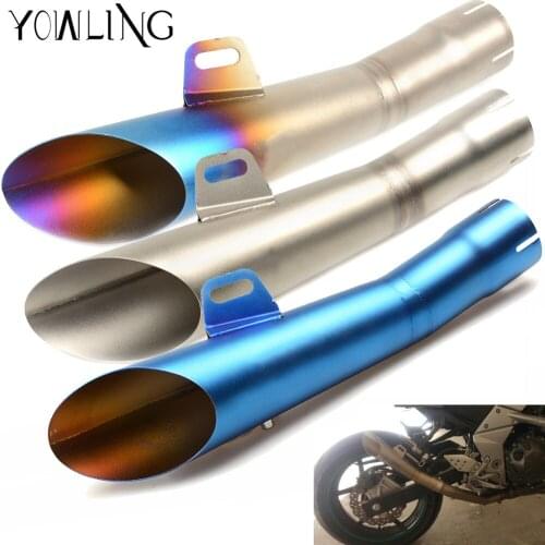 Universal Moto Motorcycle GP Escape Motorcross Scooter Exhaust Pipe Muffler FOR Z750 R1 R3 MT03 FZ1 Ninja ER6N R6 2004-2017
