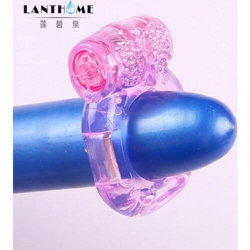 Vibrators Delay Lasting Ejaculation Lock Fine Vibrator Sex Toys Product for Men Penis Extender Ball Loop