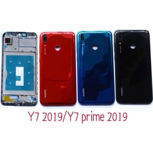 6.26" for Huawei Y7 2019 Y7 prime 2019 Battery Back Cover Rear Cover Housing Door front panel housing