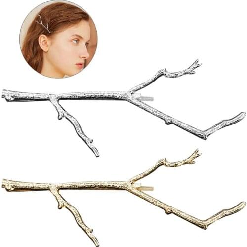 2Pcs Elegant Hair Clips Minimalist Creative Antler Decor Hair Pin Bobby Hair Barrette For Women Girls Hair Accessories