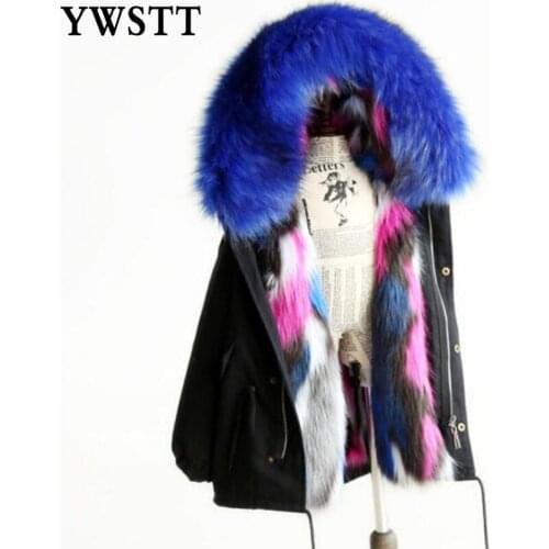 Girls Winter Coat Faux Fox Fur Outerwear 2018 New Kids Jackets Coats Removable Fox Fur Liner Children Thick Warm Hooded Coat