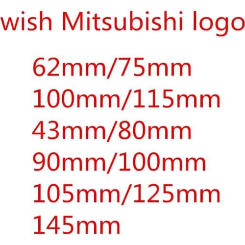 1pcs ABS Silver / Red High Quality 3D Auto Steering Wheel Emblem Badge Logo For Mitsubishi Car Styling Accessories Sticker Decal
