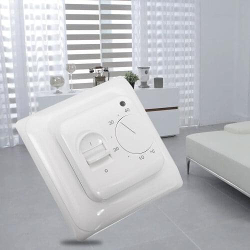 230V 16A Mechanical Floor Heating Thermostat Temperature Control Switch with Floor Sensor Manual Control Temperature Regulator