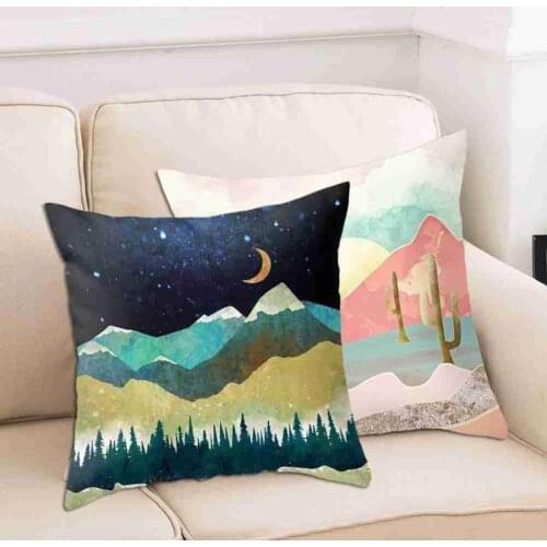 45*45CM Creative Geometric Shape Cushion Cover Whale Cushion Pillow Decorative Cover Cover Home Cushion Sofa Cover E8C3
