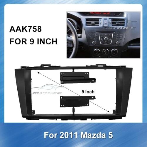 9 Inch Car Fascia Radio Panel for Mazda 5 2011 Car refitting DVD frame Stereo Panel Dash Mount Trim Installation Kit Frame