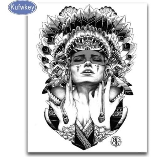 5d diy diamond painting terror girl embroidery with diamonds square round drill mosaic cartoon Halloween decor diamond paint