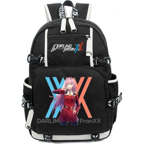 Anime DARLING in the FRANXX Haruka Tomatsu Capacity Backpack Canvas School Bags shoulder bag Laptop traveling rucksack