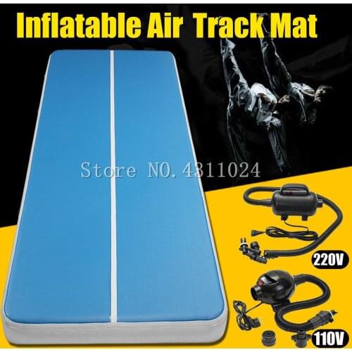 Free Shipping,Free Pump, 4x2x0.2m Gymnastics Inflatable Air Track Tumbling Mat Gym AirTrack For Sale