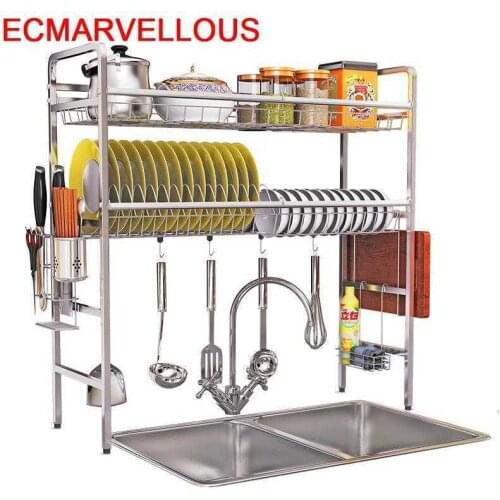 Sponge Holder Afdruiprek Dish Nevera Keuken Organizer Rangement Stainless Steel Mutfak Cocina Organizador Cuisine Kitchen Rack