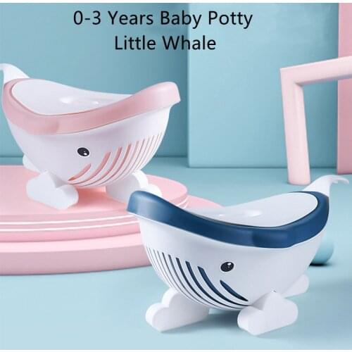 Little Whale Childrens Toilet Bowl Enfant Kids Baby-Assisted Boy Girl Training Seat Small WC Pot Cartoon Portable Urinals Potty