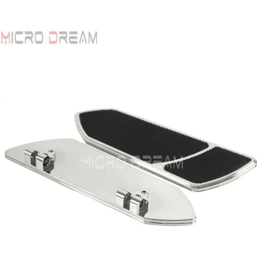 Chrome Rider Driver Front Floorboards For Harley Touring Softail Fat Boy FLST FLSTC FLSTF 00-18 Foot Board Pegs (OEM: H1313-C)
