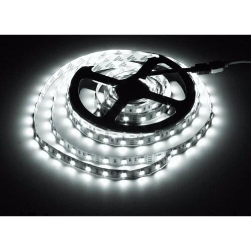 Led strip light 5050 flexible tape non waterproof IP20 dc 12v 300led 5m 3000K 6500K white warm white red green blue yellow RGB