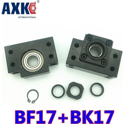 Ballscrew End Supports1pcs Bk17 + 1pcs Bf17 2505 Ballscrew End Support Cnc Parts For Sfu2505