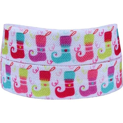 FLRA FOE Super cute Christmas cartoon fold over elastic band
