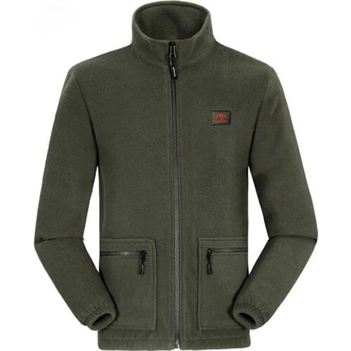 Men New Keep Warm Polar Fleece Outdoor Soft Shell Fleece Jacket Mens Hiking Camp Fishing Trekking Jackets