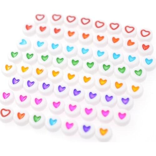 Flat Round Love Heart Mixed Style Charms Loose Spacer Beads for Jewelry Making DIY Fashion Bracelet Necklace Gift Hot Sale