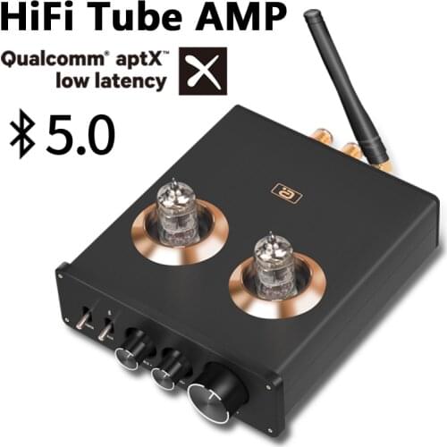 AYINO 6J1 Vacuum Tube Amplifier Preamplifier Bluetooth 5.0 Preamp AMP With Treble Bass Tone Adjustment For Home Sound Theater