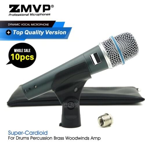 10pcs/Lots Grade A BETA57A Professional Performance Dynamic Wired Microphone BETA Handheld 57A Mic For Karaoke Live Vocals Stage