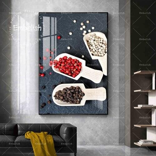 Embelish Variety Pepper Peas Different Types Kitchen Decor Posters Modern Home Wall Picture Resturant HD Canvas Painting Artwork