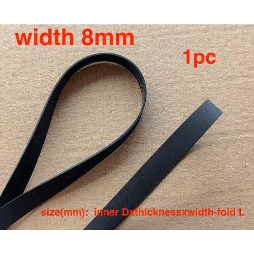 1pc 8mm width transmission rubber drive belt for vinyl record player opener gramophone turntable