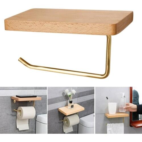 Nordic Luxury Paper Towel Rack Wooden Tissue Paper Storage Holder Toilet Roll Paper Holder Bathroom Organizer Tools Wall Decor
