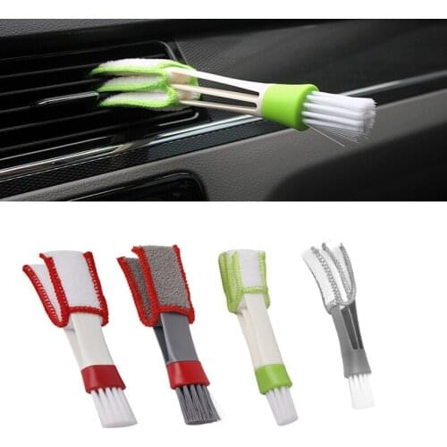 Car Air Conditioner Vent Brush Microfibre Car Grille Cleaner Auto Detailing Blinds Duster Brush Car-styling Auto Accessories