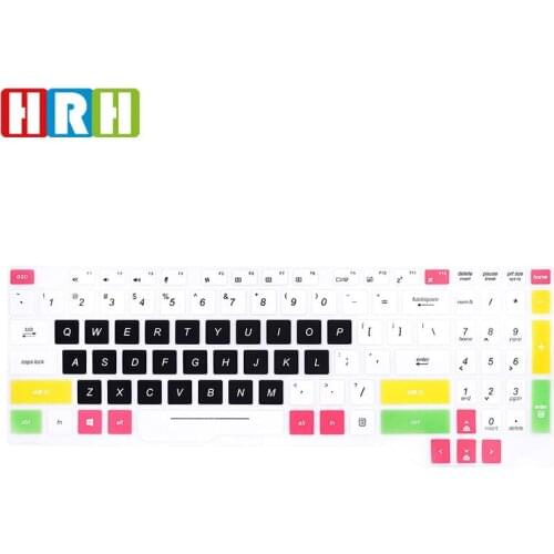 HRH Stylish Design Silicone Keyboard Covers Keypad Skin Protector Protective Film For Asus FX63 FX63,FZ63.ZX63