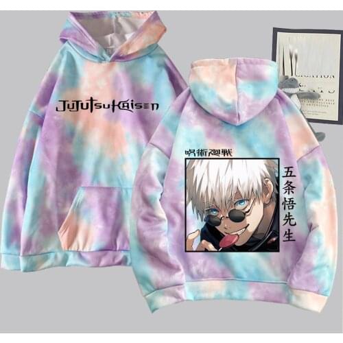 2021 Anime Jujutsu Kaisen Hoodie Gojo Satoru Sweatshirt Graphic Tops Male Unisex
