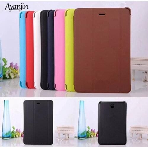 Ultra Slim PU Leather Smart Case For Samsung Galaxy Tab A 8.0 T350 T351 T355 P350 P351 P355 Business Book Tablet Cover+Stylus