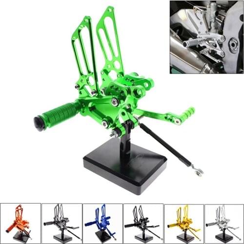 CNC Piede Del Motociclo Pioli Resto Pedali Pedane Posteriore For MV Agusta F4 1000 1998-2009 1999 2000 2001 2002