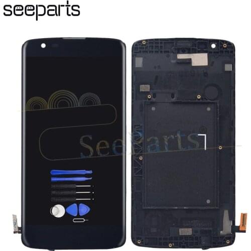 For LG K8 2016/K8 LTE K350N K350E K350DS LCD Display Touch Digitizer Glass Full Assembly With Frame For LG K8 LTE lcd 2 Version
