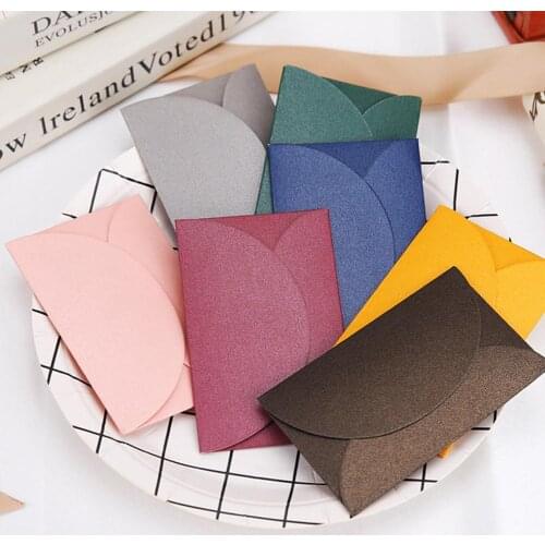 1pc Paper Envelopes Blessing Greeting Card Handmade Crafts letter paper Envelope Valentine Day Birthday Gift Party Supply
