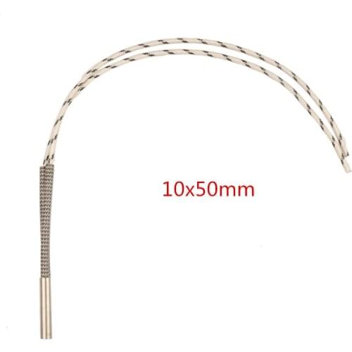 10 pcs 10x50mm Cartridge Tubular Heater Element,Single Ended Heating Element,125W/155W/205W Mould heater parts