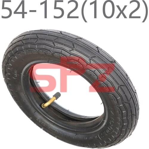 54-152 10x2 with Inner Tube fits 10 Inch Balance Scooter Gas Electric Scooters and e-Bike 10x2.0 Refit Motorcycle Parts