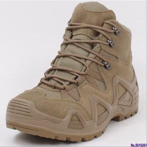 Army Fans Outdoor Mens Military Combat Tactical Desert Boots Male Field Hunting Hiking Climbing Training Waterproof Sports Shoes