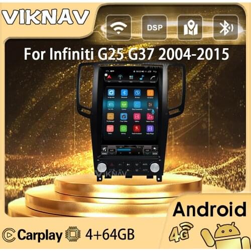 12.1inch Android Car radio For Infiniti G25 G37 2004-2013 Car Stereo multimedia player receiver Recorder 2din