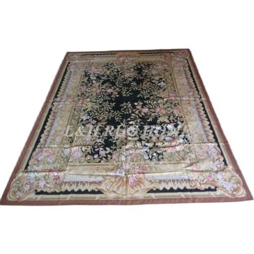 Free shipping 8'x10' French Weave Aubusson rugs hand woven carpets high quality original oriented rug royal style