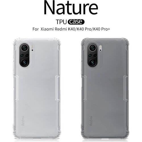 Redmi K40 Case Cover NILLKIN Nature Transparent Silicone Soft TPU Back Cover Case for Xiaomi Redmi K40 Pro Plus