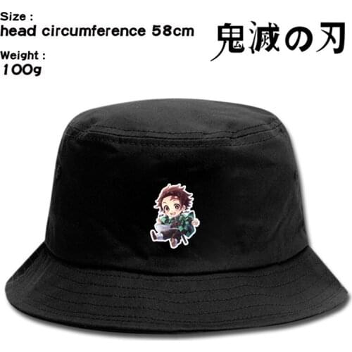 Demon Slayer Anime Fisherman Cap Hat Men Women Outdoor Daily Use Cosplay Canvas