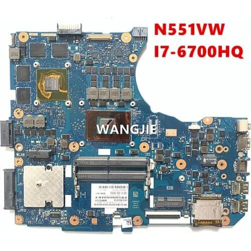 For Asus G551V FX551V G551VW FX51VW laptop Motherboard N551VW Motherboard GTX960M I7-6700HQ N551VW Mainboard N551VW Motherboard