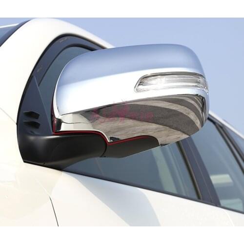 Chrome Car Styling Side Wing Mirror Cover Overlay Trim Rear View Panel 2012-2018 For Toyota LC Land Cruiser 200 Accessories