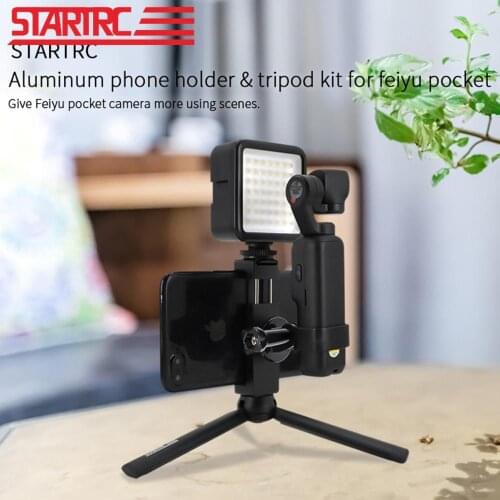 STARTRC FeiYu Pocket Tripod Kit With Aluminum Phone Holder Clip Expansion Accessories For FeiYu Pocket Handheld Gimbal Camera
