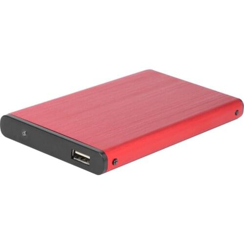 2.5 inch SATA HDD SSD External Enclosure Box USB 2.0 Hard Drive Disk Case Aluminum Alloy 480Mbps Enclosure Box Support 10TB
