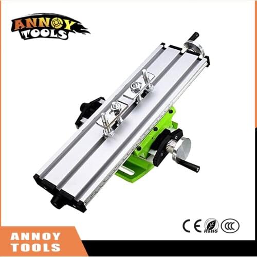 Mini Multifunctional cross working table Milling Machine Compound Drilling Slide Table for Drilling Milling Machine Bench Vise