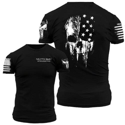 New Daily Wear Shirt Popular Flag Pattern Printing Man Clothing Casual Sportswear Oversize T Shirt For Men /Women