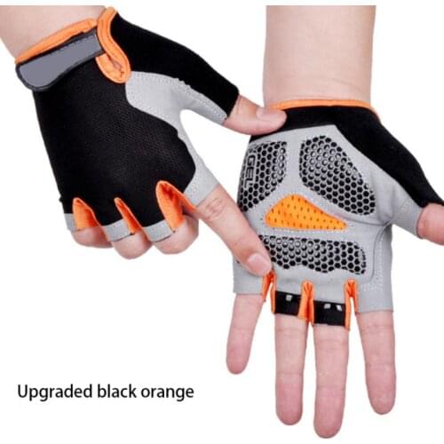 Upgrade Fingerless Gloves Bicycle Gloves Anti-slip Anti-sweat Breathable Cycling Gloves For Men Women Sports Gloves For Bicycle